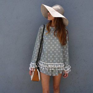 Sabo Skirt Geo Lagoon Playsuit